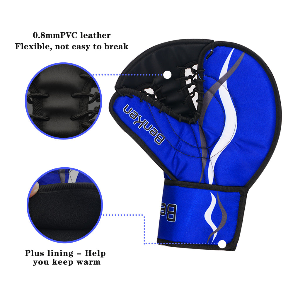 BenKen Sports Hockey Gear Goalie Pad Pack Ice Hockey Equipment Teenager & Kids Blue Black