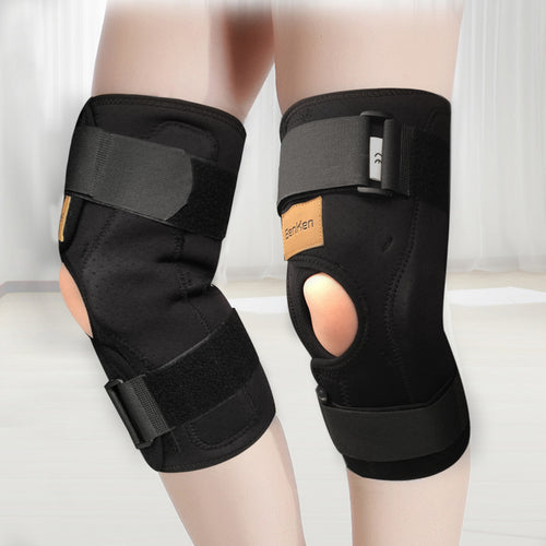 BenKen Hinged Knee Brace Adjustable Patella Support Wrap-Around,Knee Stabilizer Arthritis Sports Trauma,Sprains and Pain Recovery